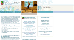 Desktop Screenshot of froglotusyoga.com